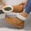 Cotton shoes women 2025 new autumn and winter plus velvet thickened casual warm platform thick bottom short tube snow boots