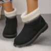 Cotton shoes women 2025 new autumn and winter plus velvet thickened casual warm platform thick bottom short tube snow boots