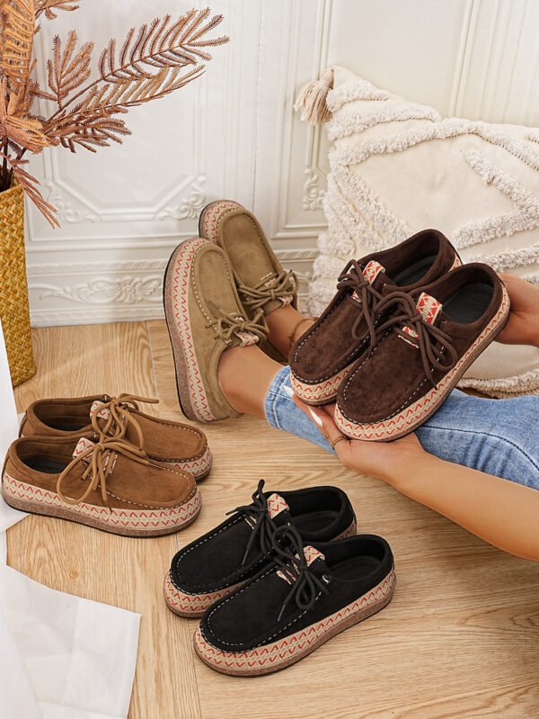 New autumn/winter retro classic casual loafers for women